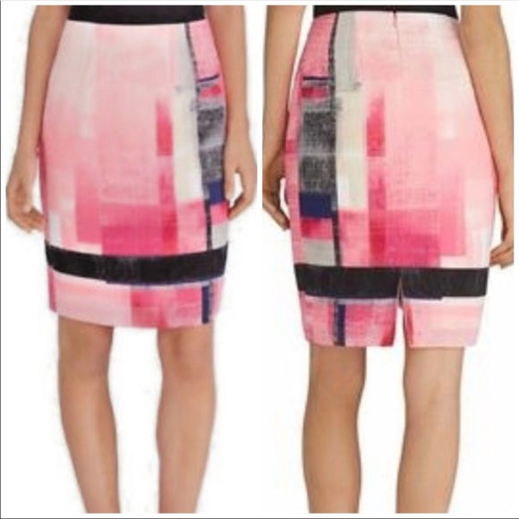 White House Black Market Dresses & Skirts - White House Black Market Colorblock Skirt Size 14
